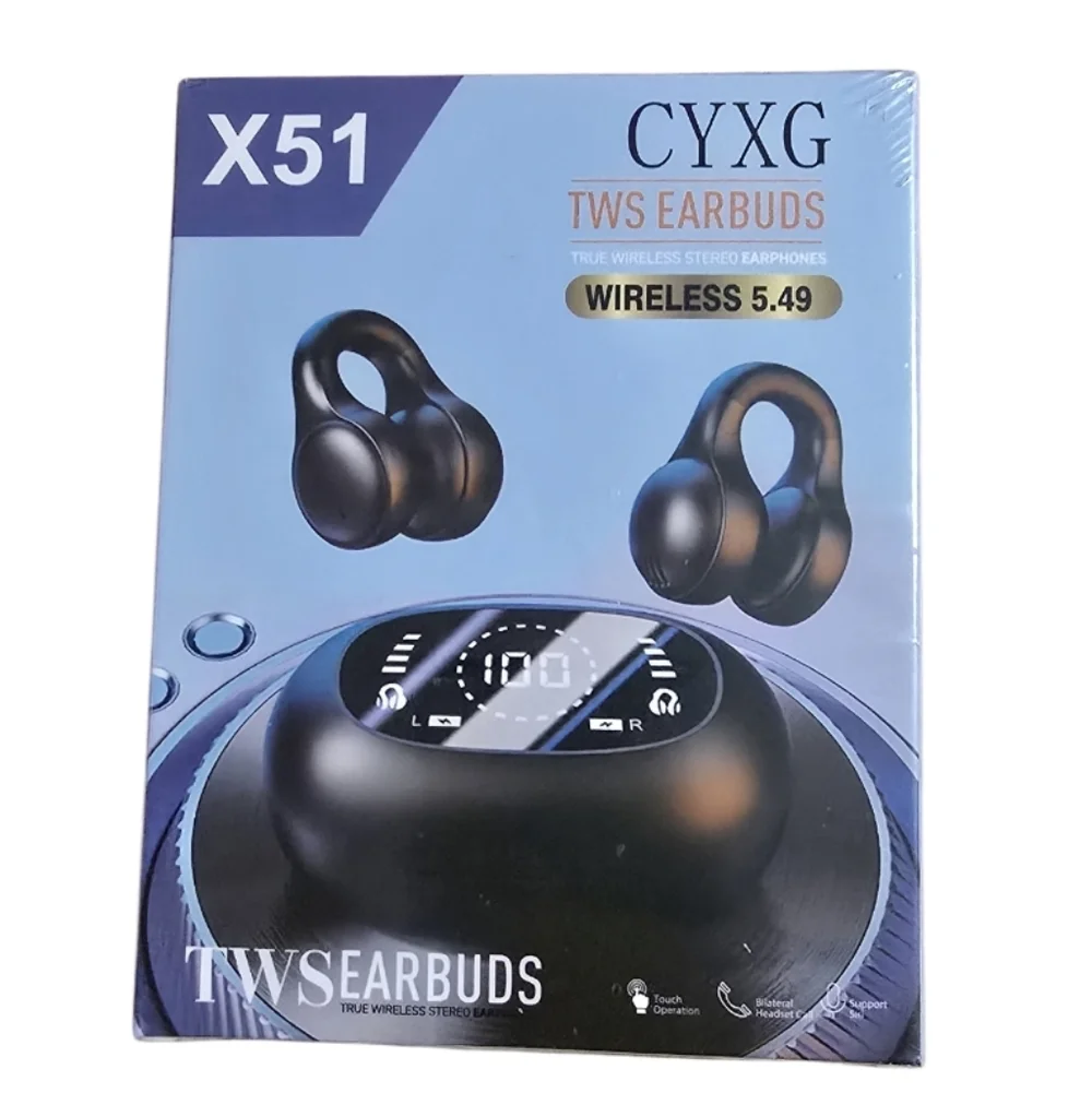 Sleek Black Wireless Earbuds with Charging Case